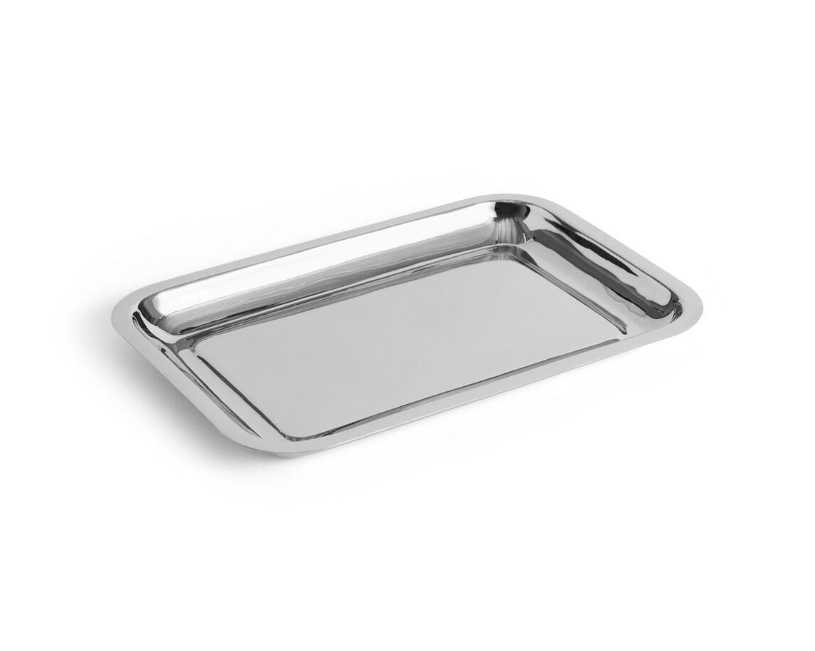 Essential Steel rektangulær bakke, L26 cm - Stainless steel